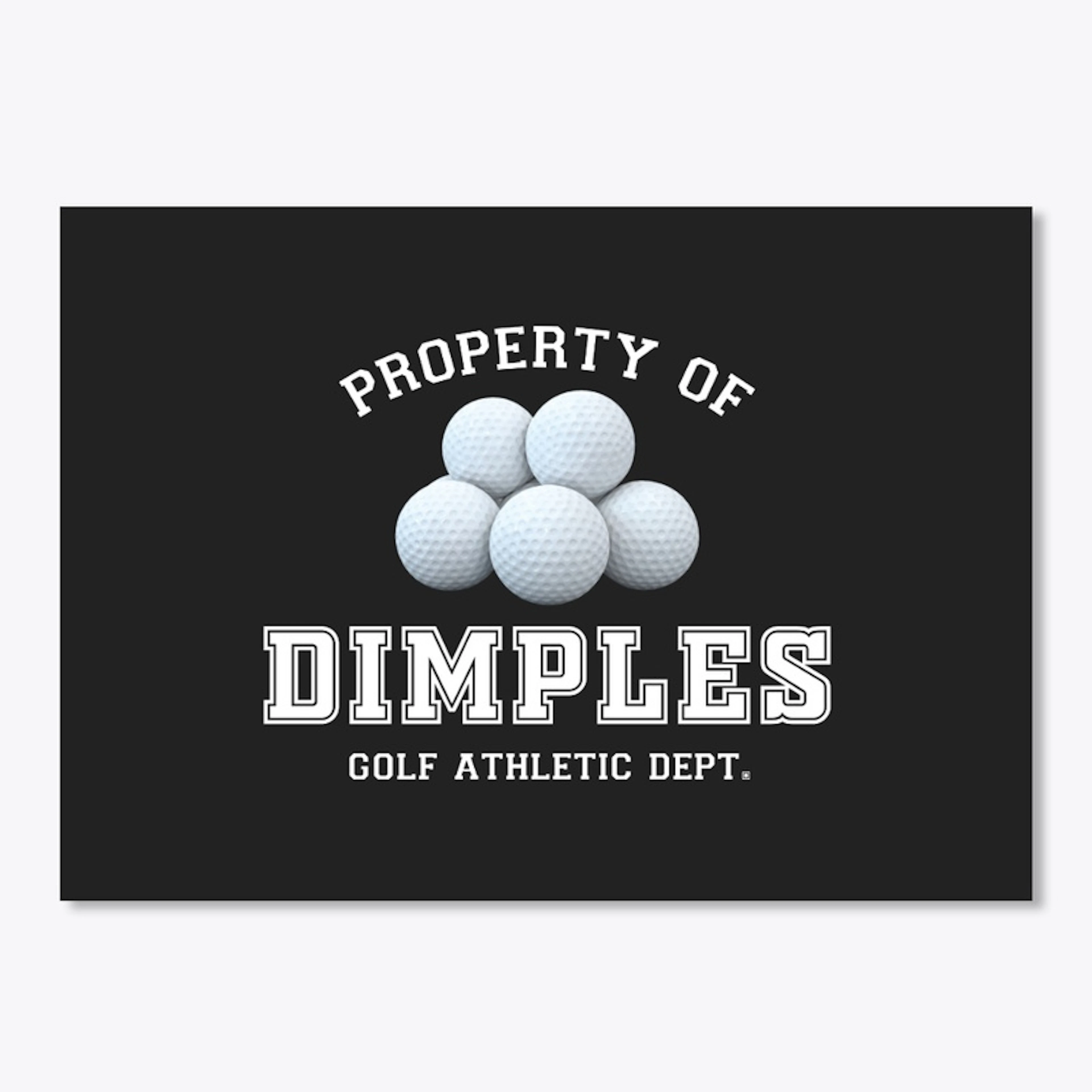 Property of Dimples Athletic Dept.